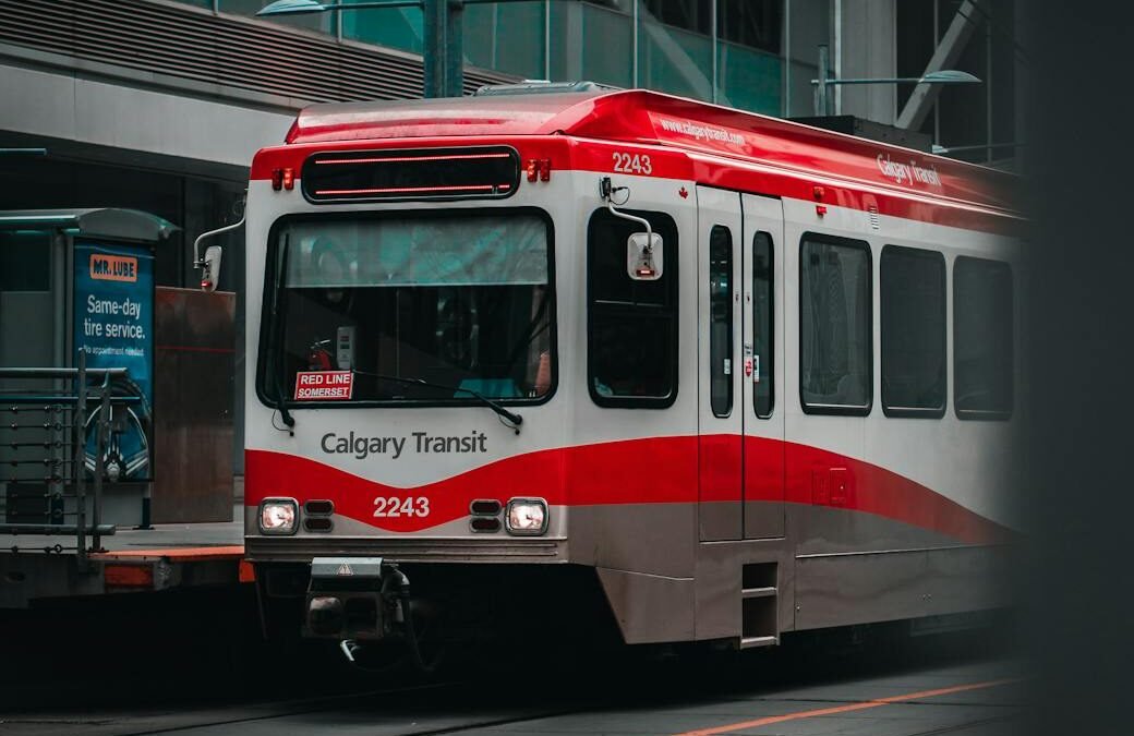 Calgary Transit light rail, essential for Canadian student visa holders navigating the city.