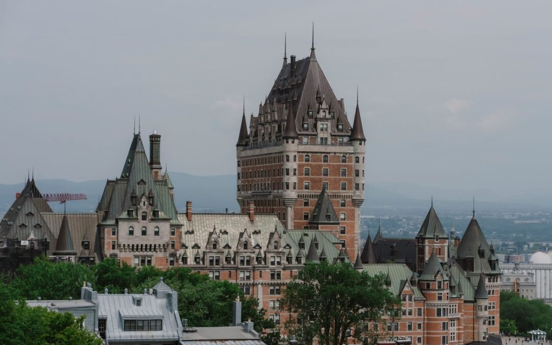 Historic Château Frontenac in Quebec, a landmark symbolizing the province's rich heritage.